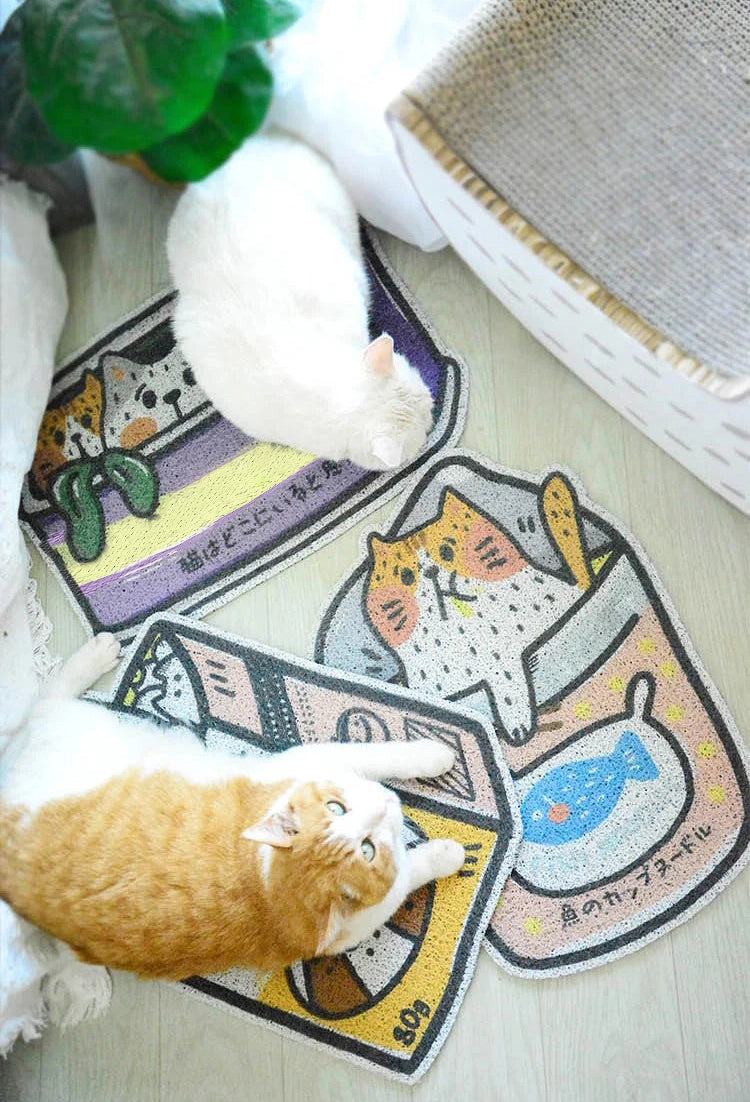 Creative Cartoon Collection Cat Litter Map 3