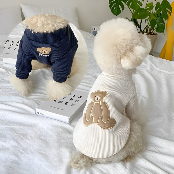 Cute Bear Dog Knitted Sweater petin