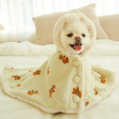 Cute Bear Pet Cloak Blanket petin