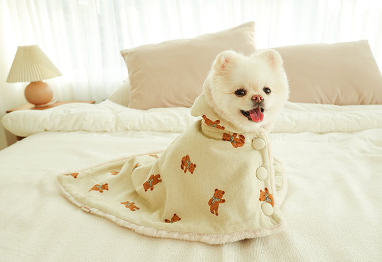 Cute Bear Pet Cloak Blanket petin