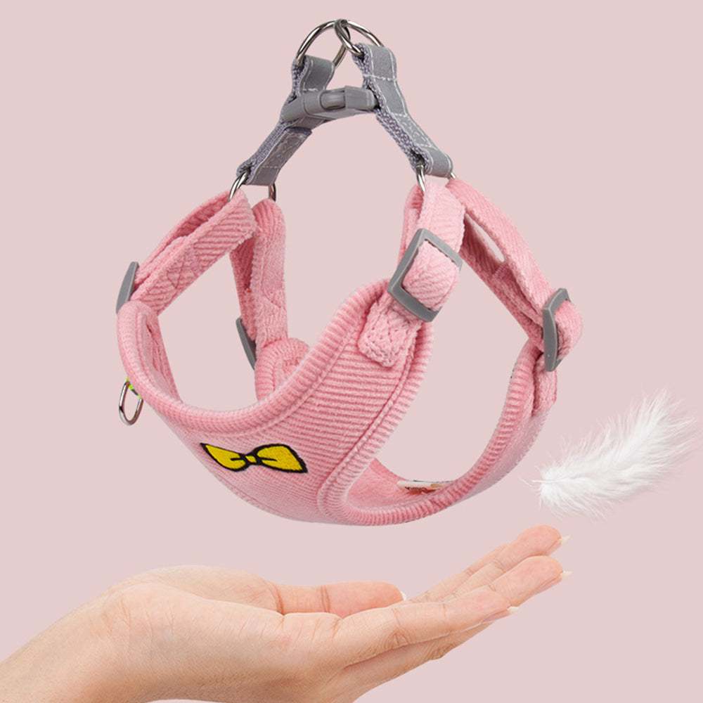 Cute Embroidered Ultralight Dog Harnesses petin