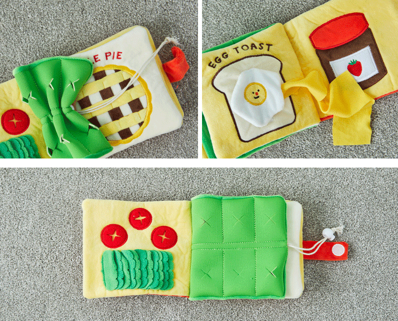 Cute Folding Wallet Hiding Food Sniffing Toys with Sound petin