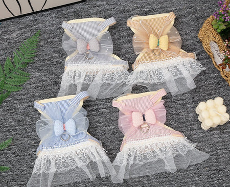 Cute Lace Princess Style Cat Harness petin