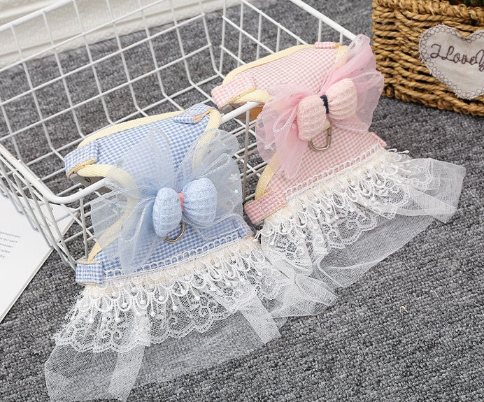 Cute Lace Princess Style Cat Harness petin