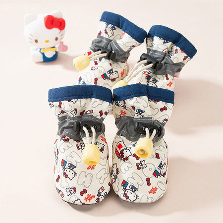 Cute Printed Breathable Soft-soled Dog shoes petin