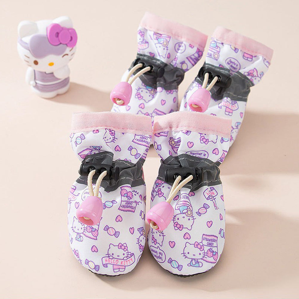 Cute Printed Breathable Soft-soled Dog shoes petin