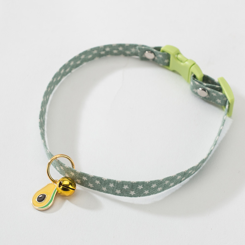 Cute Printed Cat Collar with Bells petin