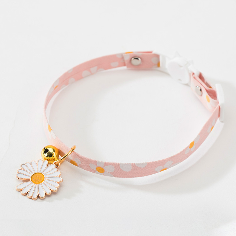 Cute Printed Cat Collar with Bells petin