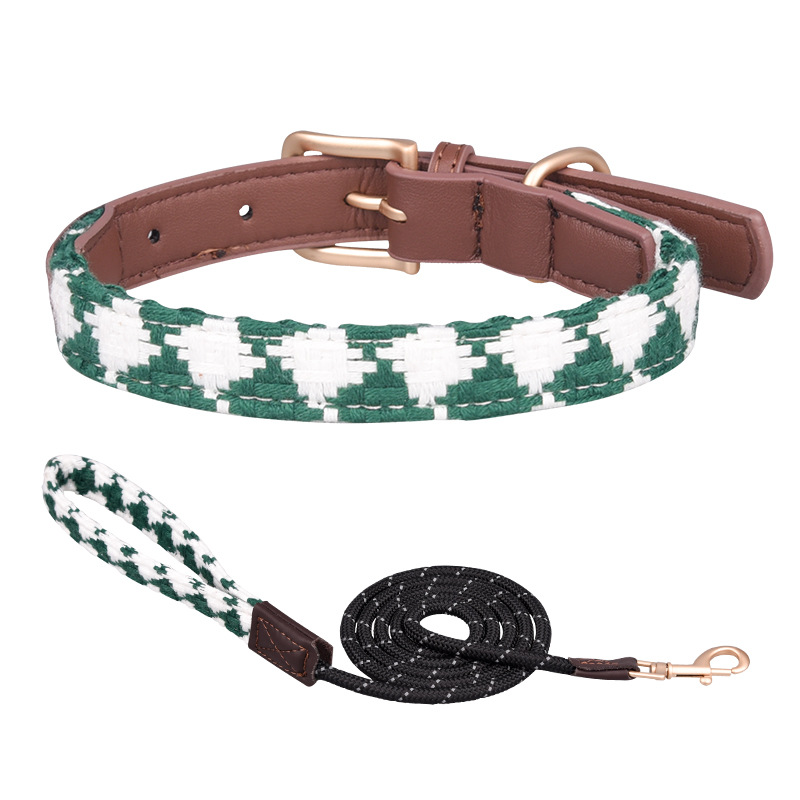 Diamond Lattice Dog Collar&Leash Set petin