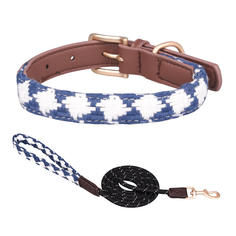 Diamond Lattice Dog Collar&Leash Set petin