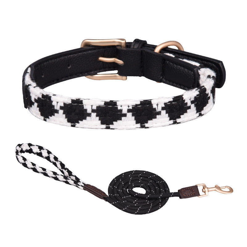Diamond Lattice Dog Collar&Leash Set petin