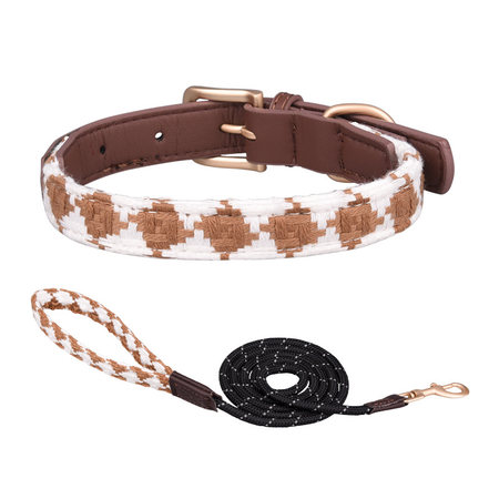 Diamond Lattice Dog Collar&Leash Set petin