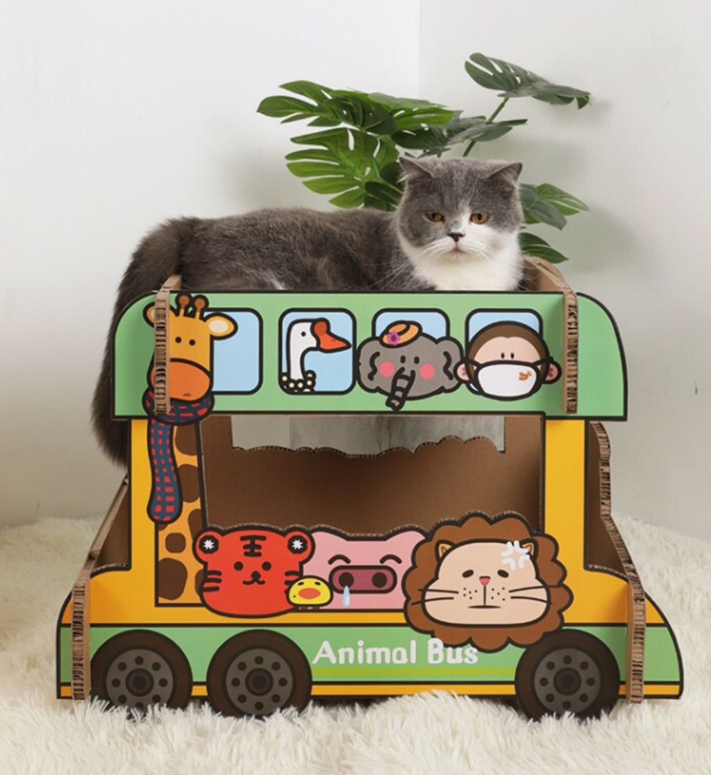 Double-Decker Bus Scratching Board petin