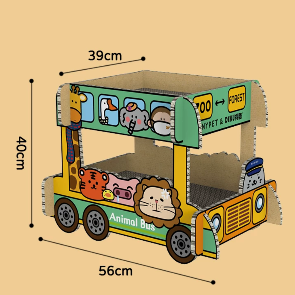 Double-Decker Bus Scratching Board petin