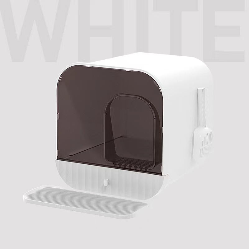 Drawer-style Enclosed Cat Litter Box petin