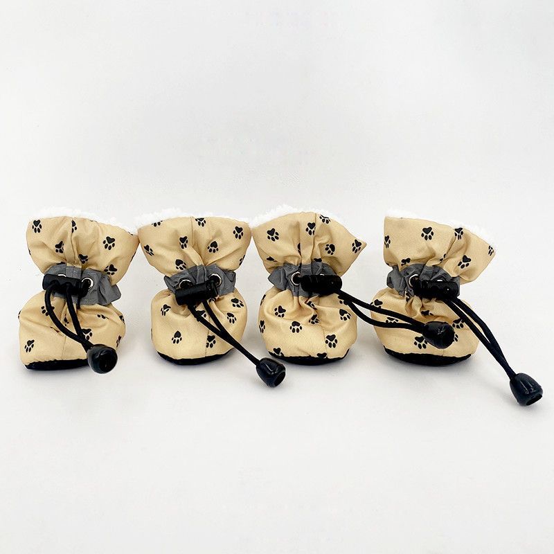 Drawstring Fashion Printed Dog Shoes petin