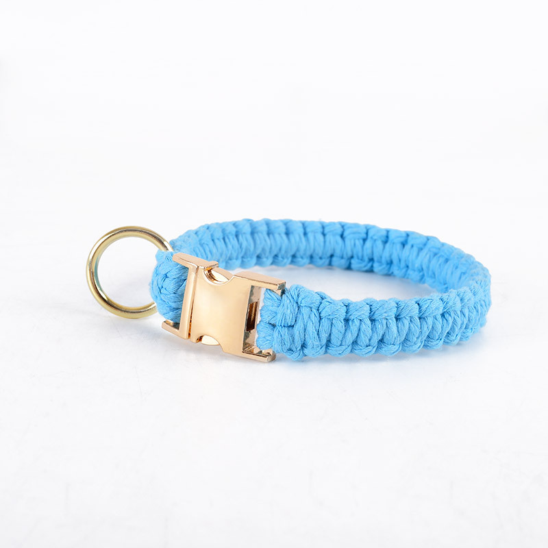 Eco-friendly Cotton Rope Hand-woven Dog Collar petin