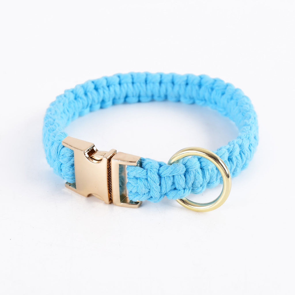 Eco-friendly Cotton Rope Hand-woven Dog Collar petin