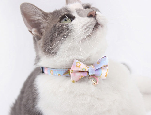 Fantasy Unicorn Moon&Star Cat Bow Tie petin