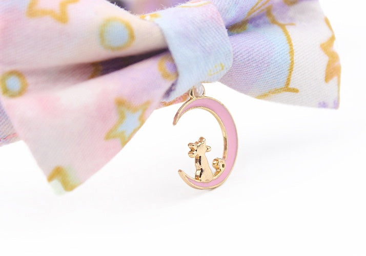 Fantasy Unicorn Moon&Star Cat Bow Tie petin