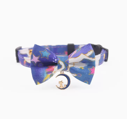 Fantasy Unicorn Moon&Star Cat Bow Tie petin