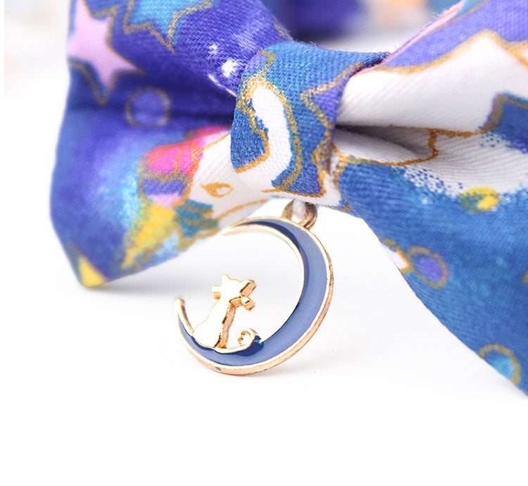 Fantasy Unicorn Moon&Star Cat Bow Tie petin