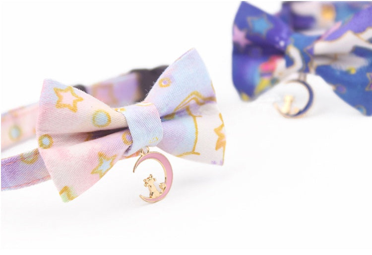 Fantasy Unicorn Moon&Star Cat Bow Tie petin