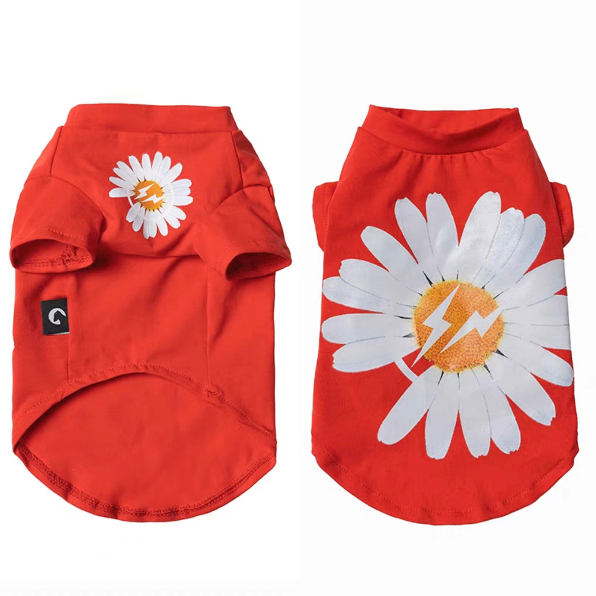 Fashionable Daisy Pattern Cat T-shirt petin