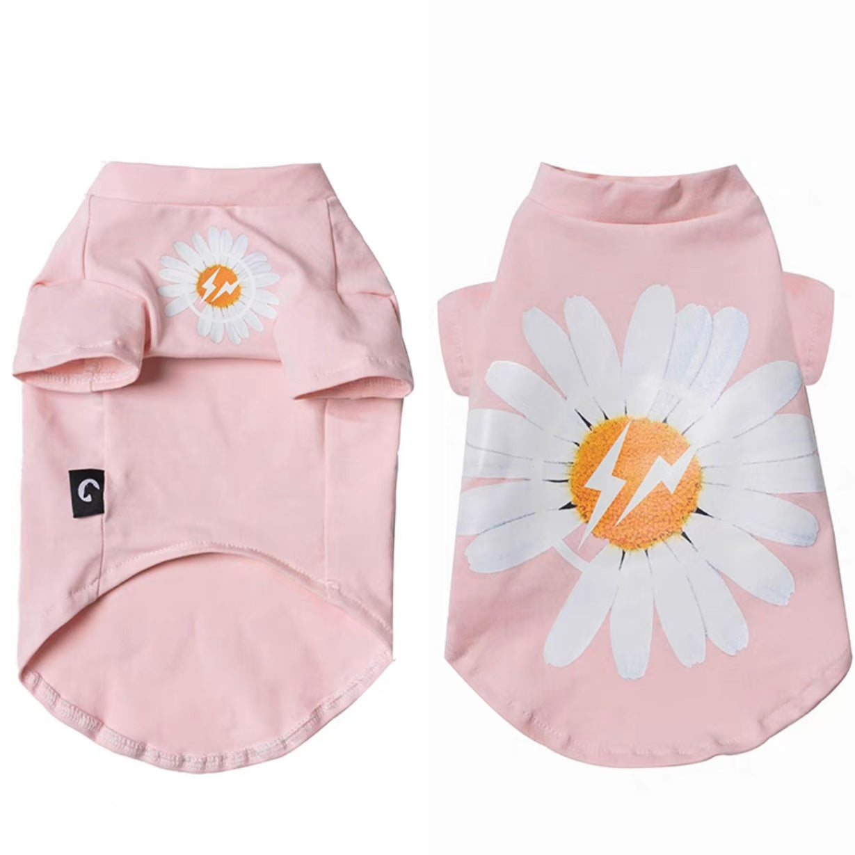 Fashionable Daisy Pattern Cat T-shirt petin