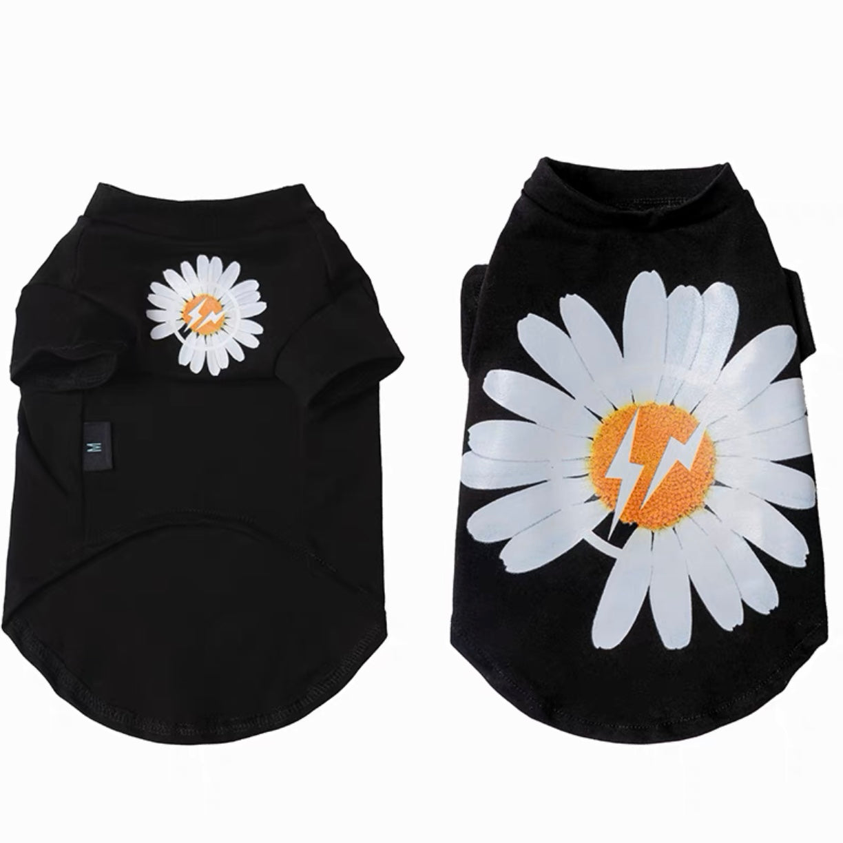 Fashionable Daisy Pattern Cat T-shirt petin