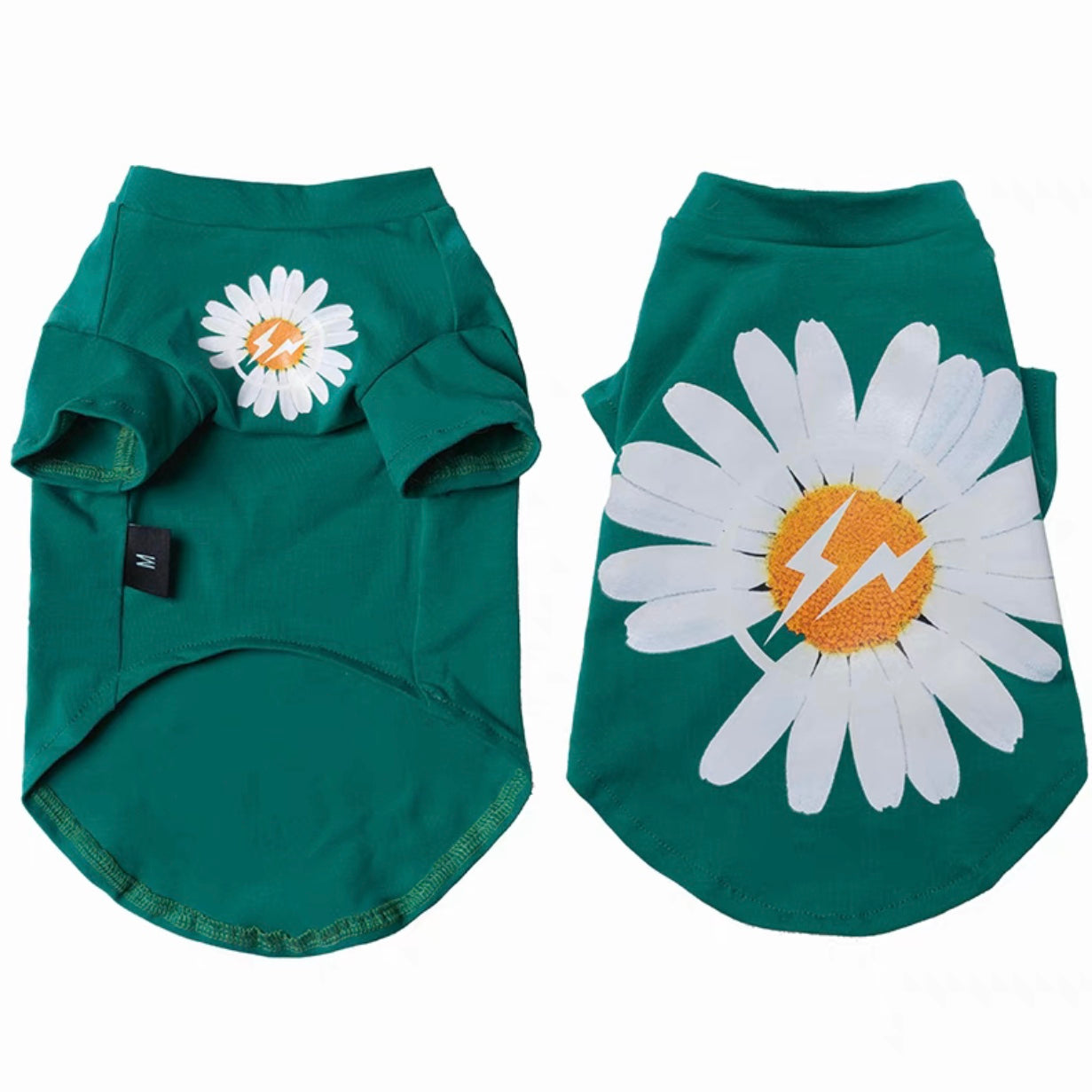 Fashionable Daisy Pattern Cat T-shirt petin