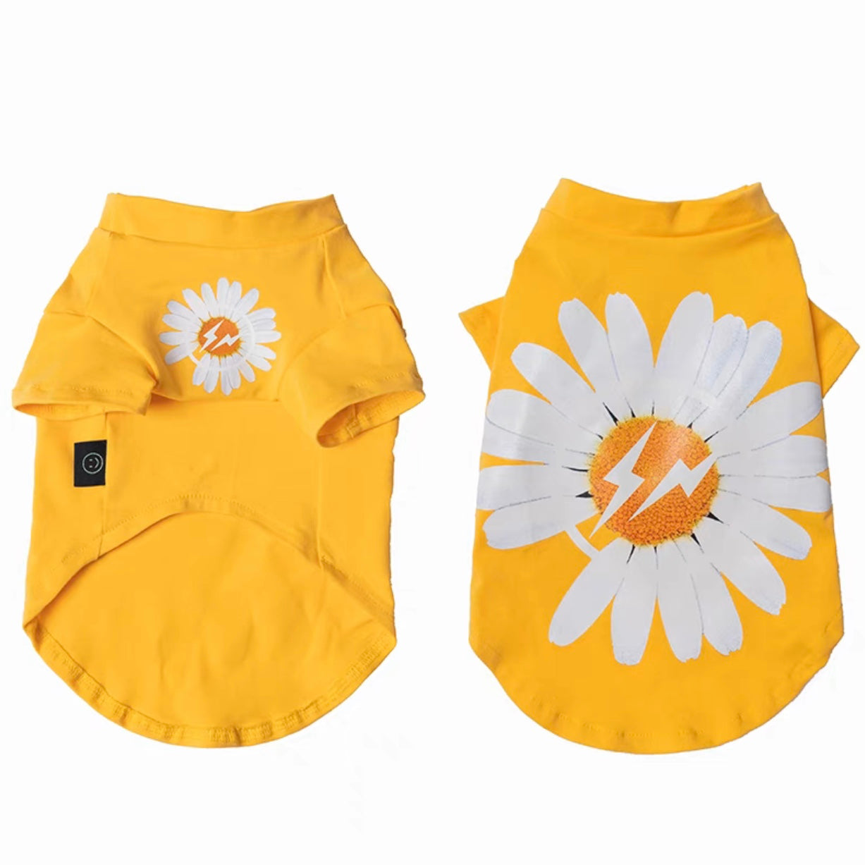 Fashionable Daisy Pattern Cat T-shirt petin