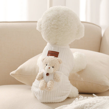 Fluffy Bear Dog Winter Wear petin