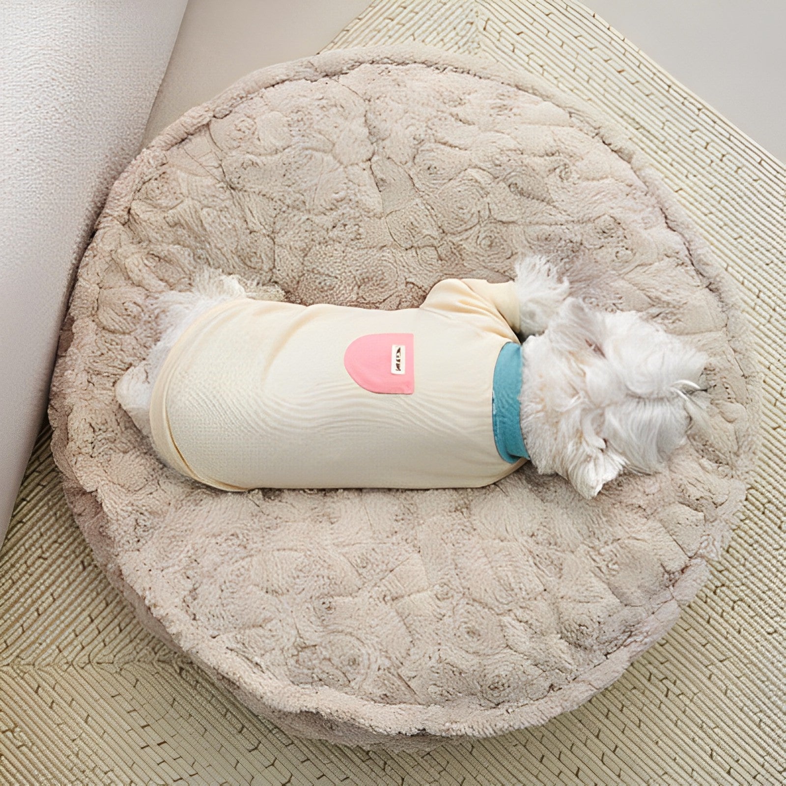 Fluffy Plush Cloud Dog Bed petin