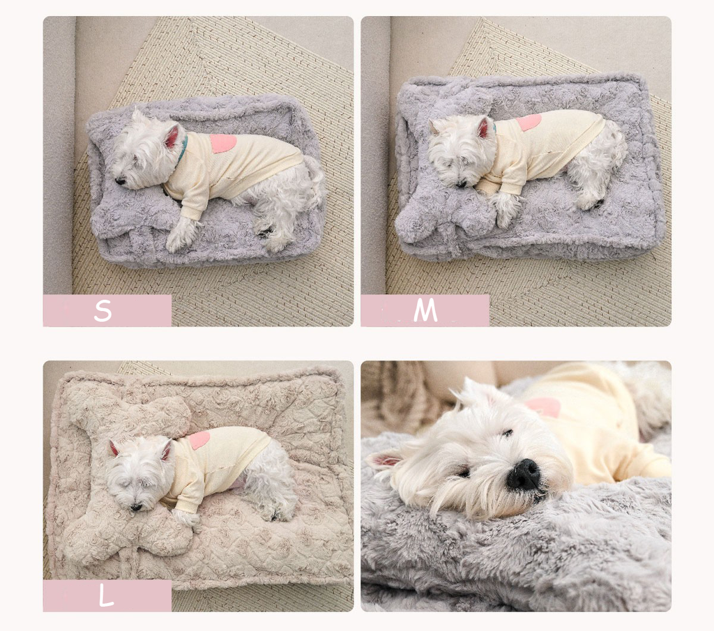 Fluffy Plush Cloud Dog Bed petin