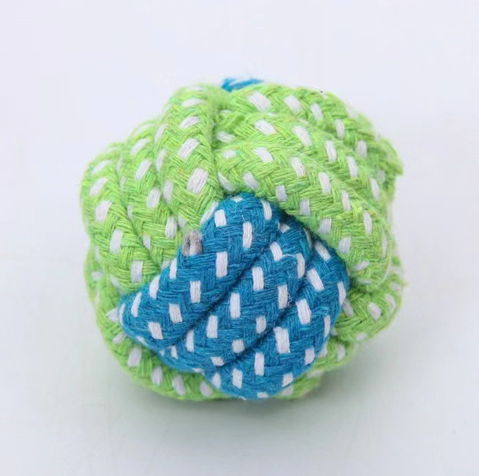 Fluorescent Green Bite Resistant Rope Toy petin