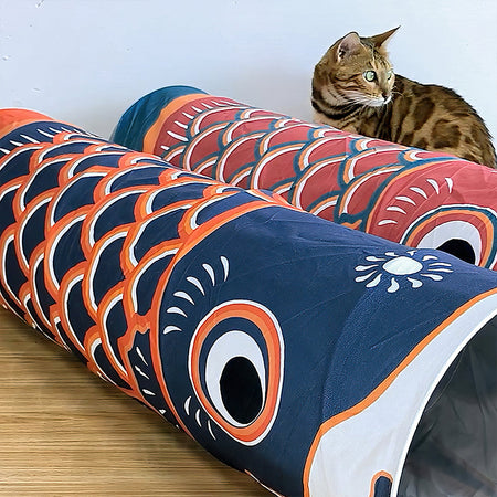 Foldable Carp Flag Cat Tunnel petin