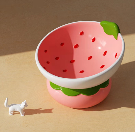 Fresh Fruit Series Neck-Care Pet Food Bowl petin