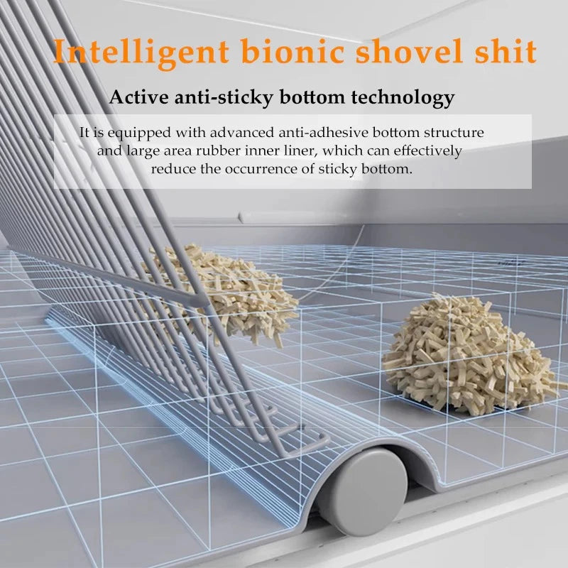 Fully Open Automatic Cat Litter Cleaning Box 3