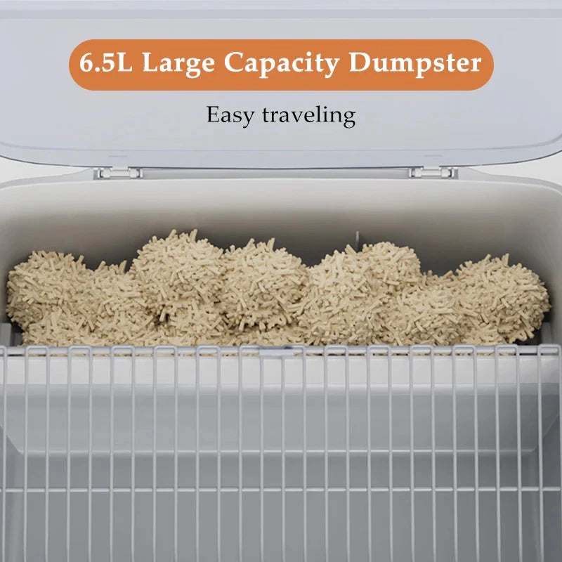 Fully Open Automatic Cat Litter Cleaning Box 2