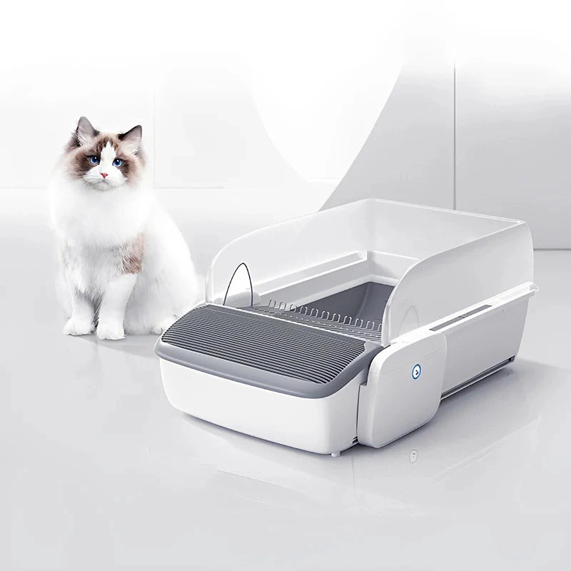 Fully Open Automatic Cat Litter Cleaning Box 1
