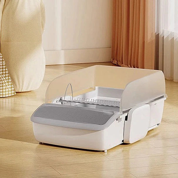 Fully Open Automatic Cat Litter Cleaning Box