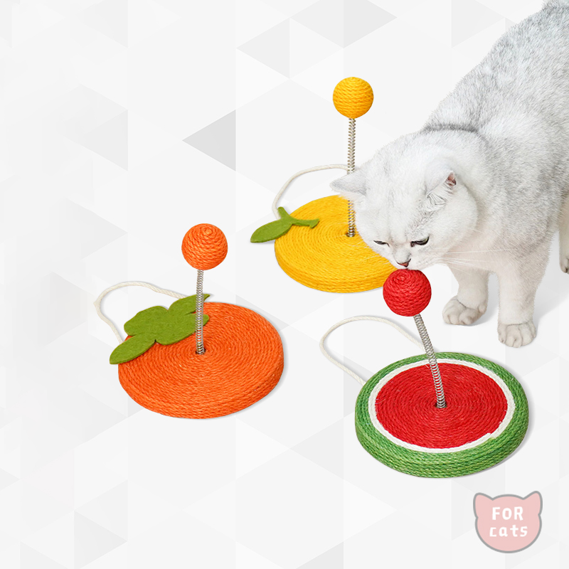 Hanging Fruit Scratcher with Spring Balls petin