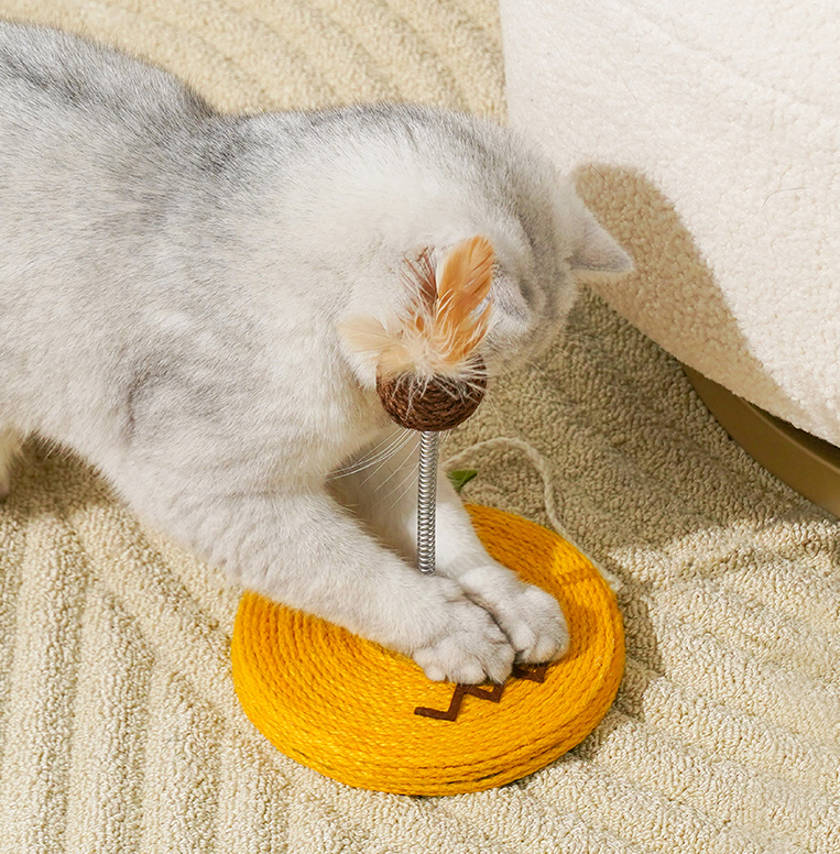 Hanging Fruit Scratcher with Spring Balls petin