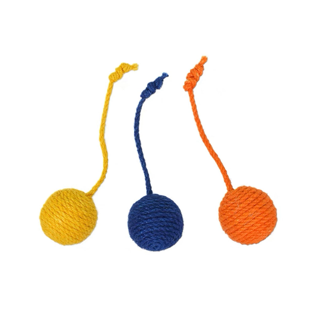 Hanging Scratcher Cat Toy Ball Set petin