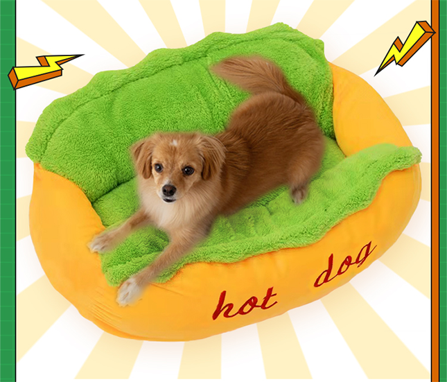 Hot Dog Dog Bed petin