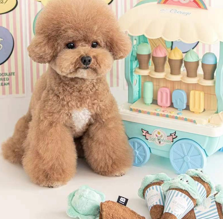 Ice-cream Sniffing Plush Toy with Sound lovepetin.com