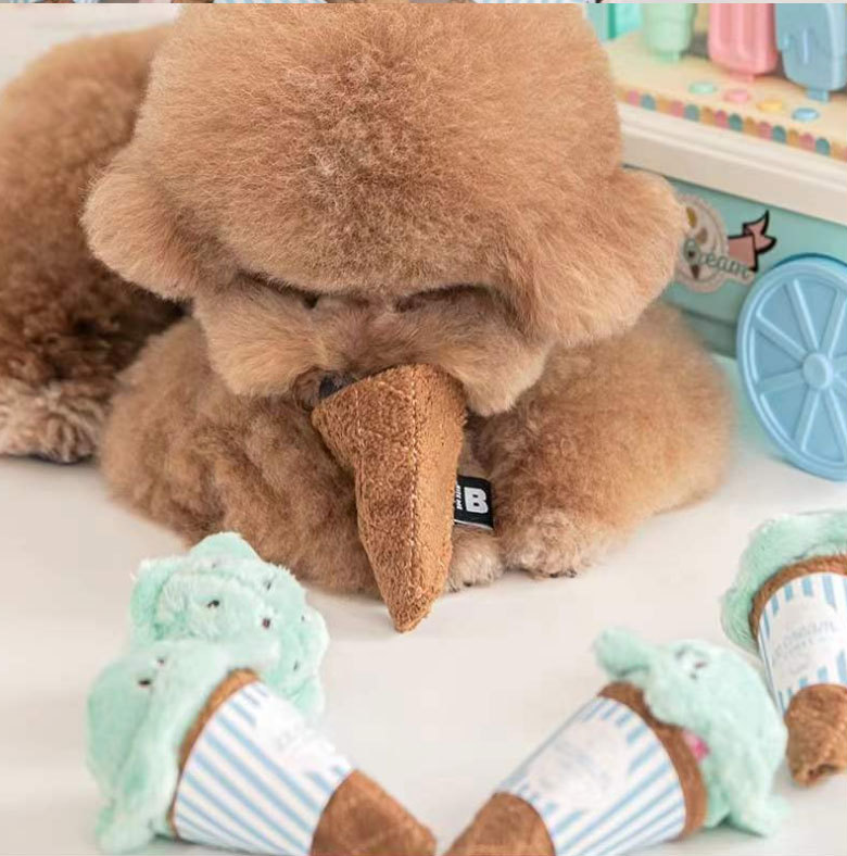 Ice-cream Sniffing Plush Toy with Sound lovepetin.com