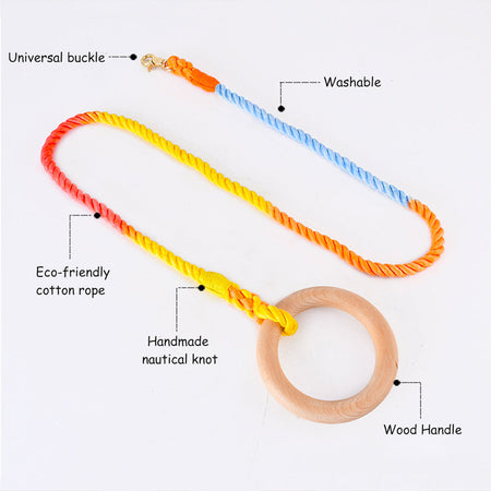 Japanese Log Handle Colorful Dog Leashes lovepetin.com