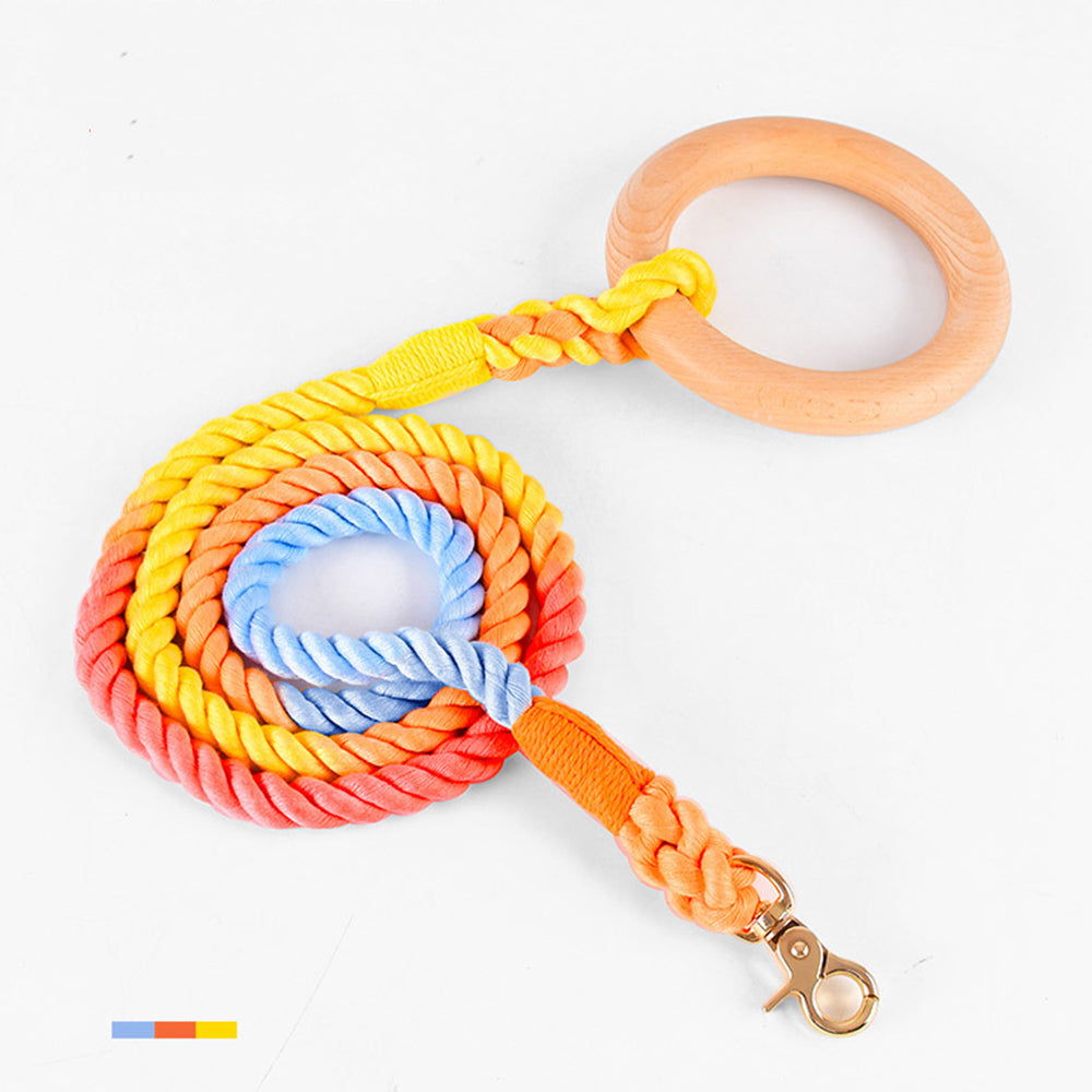 Japanese Log Handle Colorful Dog Leashes lovepetin.com